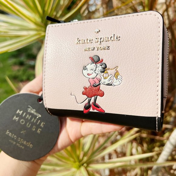 Kate Spade L-zip Bifold Wallet Pale Vellum Multi - Picture 2 of 4